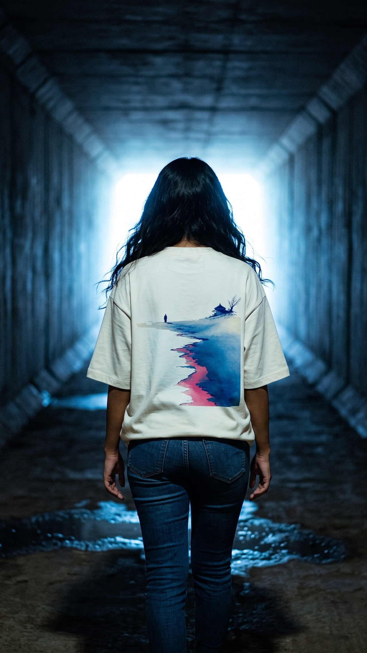 Walk Your Path — Unisex Oversized Terry Tee