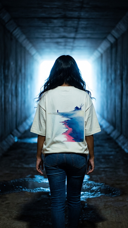 Walk Your Path — Unisex Oversized Terry Tee
