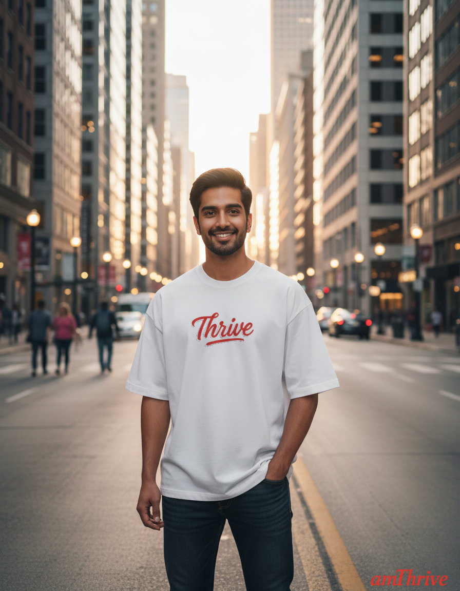 Thrive - Unisex Terry Oversized Tee