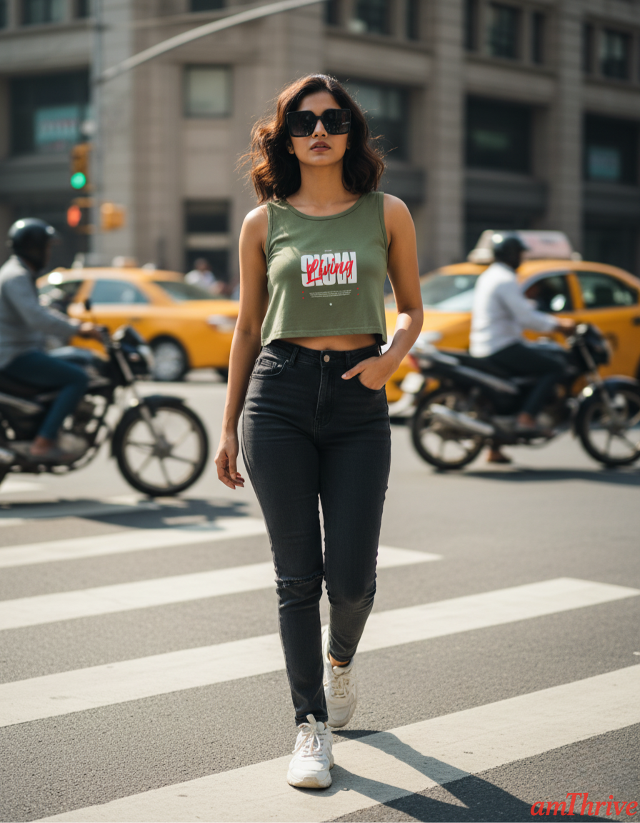 Slow Living - Women's Crop Tank