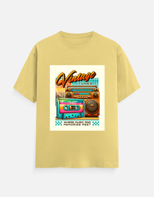 Vintage Music - Unisex Crew T-Shirt