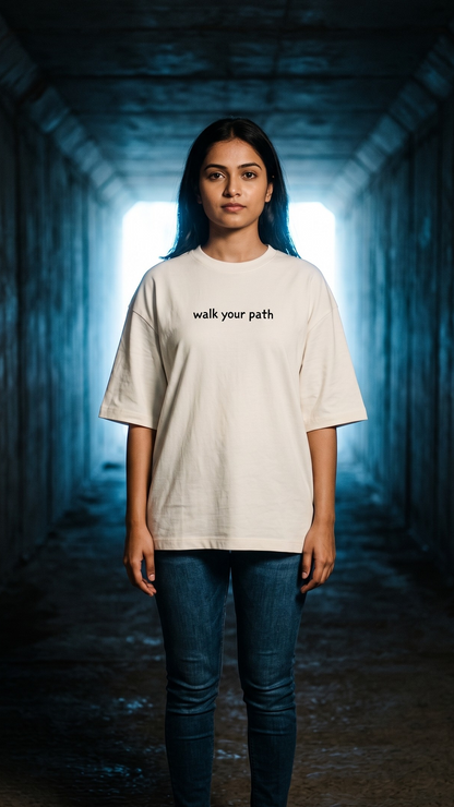 Walk Your Path — Unisex Oversized Terry Tee