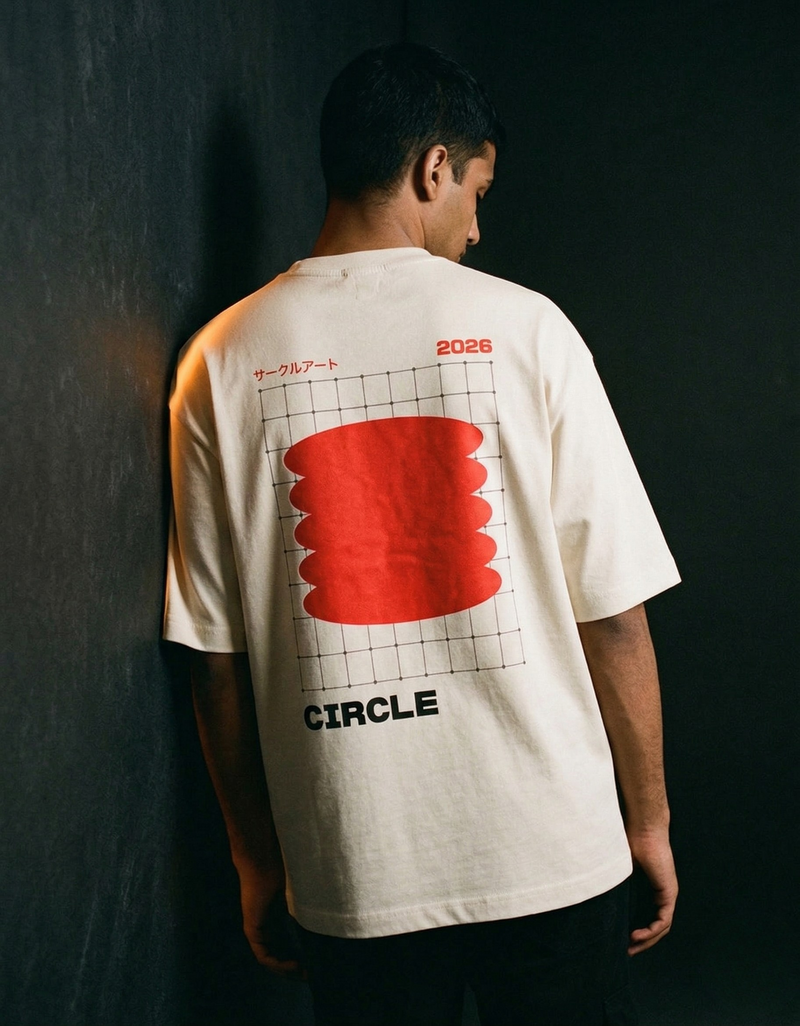 Circle — Unisex Terry Oversized Tee